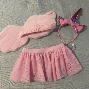Unicorn Pet Costume 3 piece size medium (Pink)